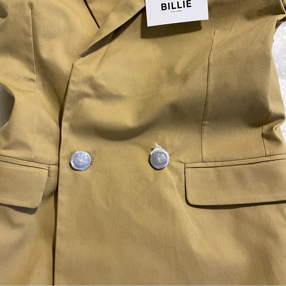NWT Billie The Label Women's Yellow/Khaki Diana Blazer - Size XS - Picture 5 of 16